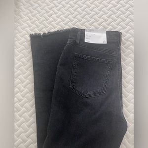 Size 28 Black Denim Loft - Hugh Waisted Straight Crop